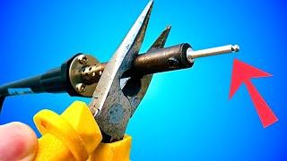GENIUS IDEA! Put a RIVET on the SOLDERING IRON and BE SURPRISED!