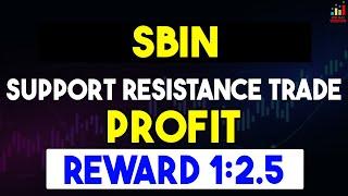 REWARD 1:2.5 PROFIT LIVE STOCK TRADING || SUPPORT RESISTANCE METHOD  #intraday