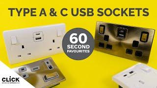 60 Second Favourites: Click Type A & C USB Sockets