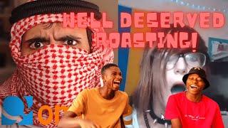 THE CRAZY DUO[QUIN-SAN] REACTS TO Arab ROASTS and DESTROYS Racist People on Omegle