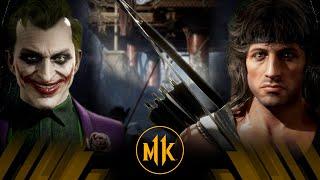 Mortal Kombat 11 - The Joker Vs Rambo (Very Hard)