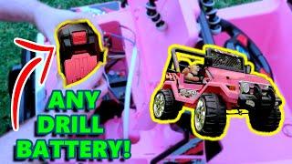 Easy DIY Power Wheels Battery Upgrade (feat. bitluni)