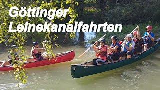 Leinekanalfahrten, im Boot durch die Göttinger Altstadt.