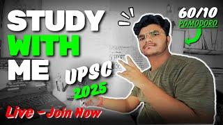 -431daysSTUDY WITH ME | UPSC Prelims 2026| 3-Hour Focussed Study⏳| POMODORO | JEE NEET #motivation