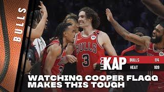 REKAP:  Chicago Bulls 114-109 win over Miami Heat. ‘Watching Cooper Flagg makes this frustrating.’