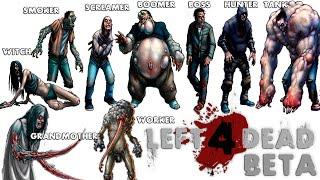 TODOS Los Infectados Que NO CONOCÍAS De Left 4 Dead | Artes Y Diseños Jamas Antes Vistos 2022