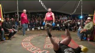 Outback Tent Fighting  - "The Digger' fights local at Birdsville 2016