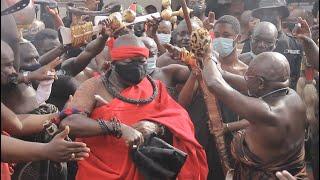 KING OTUMFUO OSEI TUTU II PERFORMING FONTOMFROM DANCE AT MANHYIA PALCE