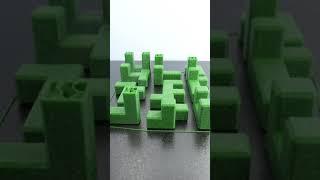 3D printing timelapse of a 4x4 puzzle cube