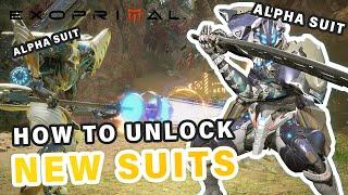 How to UNLOCK the 10 NEW Alpha SUITS ► Exoprimal