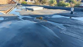 Shocking!! Rubber membrane roof leaks due to  installation, causing devastation in apartment below