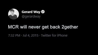 weird gerard way tweets...