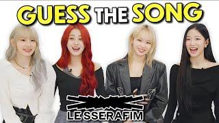 LE SSERAFIM Tries To Guess The K-Pop Song In One Second! | K-Pop Stars React