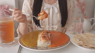 Homebody's Vlog/ Make half curry and curry udon with TASIA Curry and make veranda garden