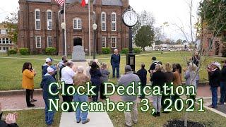 Shelby County Courthouse Clock Dedication