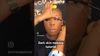 Dark skin makeup tutorial #viral #viralvideo #beauty #makeuptutorial #makeupartist #youtubeshorts