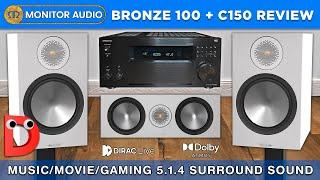 Monitor Audio Bronze 100 & C150 Review I Perfect Speakers for Dolby Atmos I Dirac Live + Onkyo RZ50