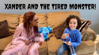 Xander and the Tired Monster | Kid Monster Video
