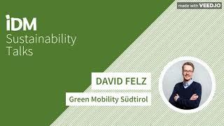 [DE] Sustainability Talks | David Felz - Green Mobility Südtirol