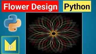 Drawing a Flower | Python GUI Designs using Turtle Module