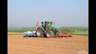 2 John Deere 7730 & 7530 beim Säen || Lohnunternehmen Scheufler || *HD*