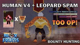 Leopard Spam Bounty Hunting is Too Easy| Blox Fruits