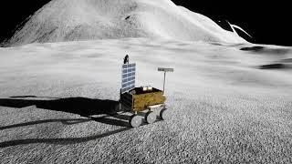 Simulation of rover tracks on lunar landscape in ULYSSES