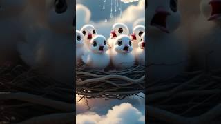 The story of how a pigeon builds a nest above the clouds  #ai #pigeon #shorts