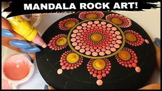 Mandala Dot Painting How To Paint Stones Rocks Dotting Artist Tutorial Art Mandalas #mandala #art