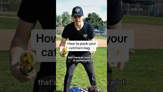 How to pack your catchers bag ‍ #baseball