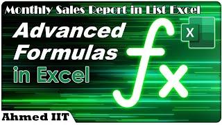 Creating a monthly sales report with a special slicer for data filtering in Excel Fixed