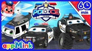 Police Team Heroes Save the Day!  Action Cartoons and Songs  #appmink #nurseryrhymes