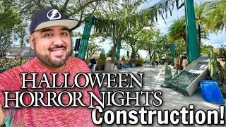 Halloween Horror Nights 2024 Construction Updates! Scare Zone Updates! Less Than 1 Month Away!