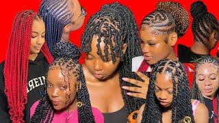 Latest braids hairstyle ideas| cute cornrows/braids hairstyles for women #2024 #knotlessbraids