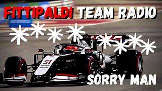 Pietro Fittipaldi Team Radio DESTROYS TYRES FP1 2020 Sakhir GP | UNHEARD F1 Team Radio