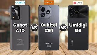 Cubot A10 (vs) Oukitel C51 (vs) Umidigi G5