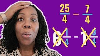 How to Subtract Mixed Numbers by Converting to an Improper Fraction | Teach Elementary Math