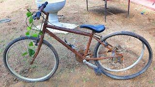 Old and Rusted mountain Bicycle Restoration & Repair