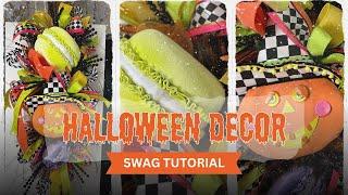 Halloween Swag Tutorial/Halloween Decorations/#halloween #halloweendecorations