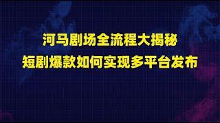 河马剧场全流程大揭秘：短剧爆款如何实现多平台发布