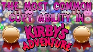 What is the MOST COMMON Copy Ability in Kirby's Adventure?