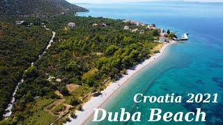 Duba Beach - Croatia 2021 | Plaża Duba | 4K