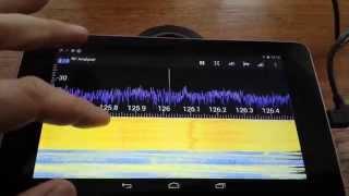 HackRF One on Android with RF Analyzer