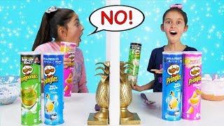 Twin Telepathy 3 Colors of Glue PRINGLES SLIME Challenge!!!!