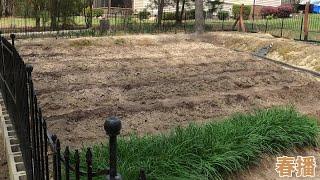 开始春播了！It is time to plant in the spring.