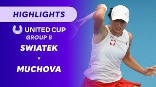 Iga Świątek (POL) v Karolína Muchová (CZE) - United Cup Highlights | Wide World of Sports