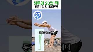 집에서 20번씩 해보세요! 허리 아파서 병원갈일 없습니다[중년운동, 허리운동, 홈트,근력운동]