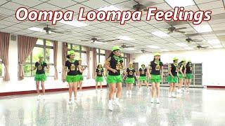 Oompa Loompa Feelings│Line Dance by Amanda Rizzello & Florian ARBELOT│Demo & WalkThru║另類感覺│排舞│含導跳║4K