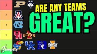 How many GREAT college basketball teams are there?
