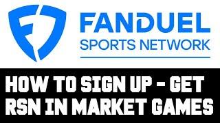 How To Sign Up For Fanduel Sports Network - How To Setup Fanduel Sports Network Account - Get RSN